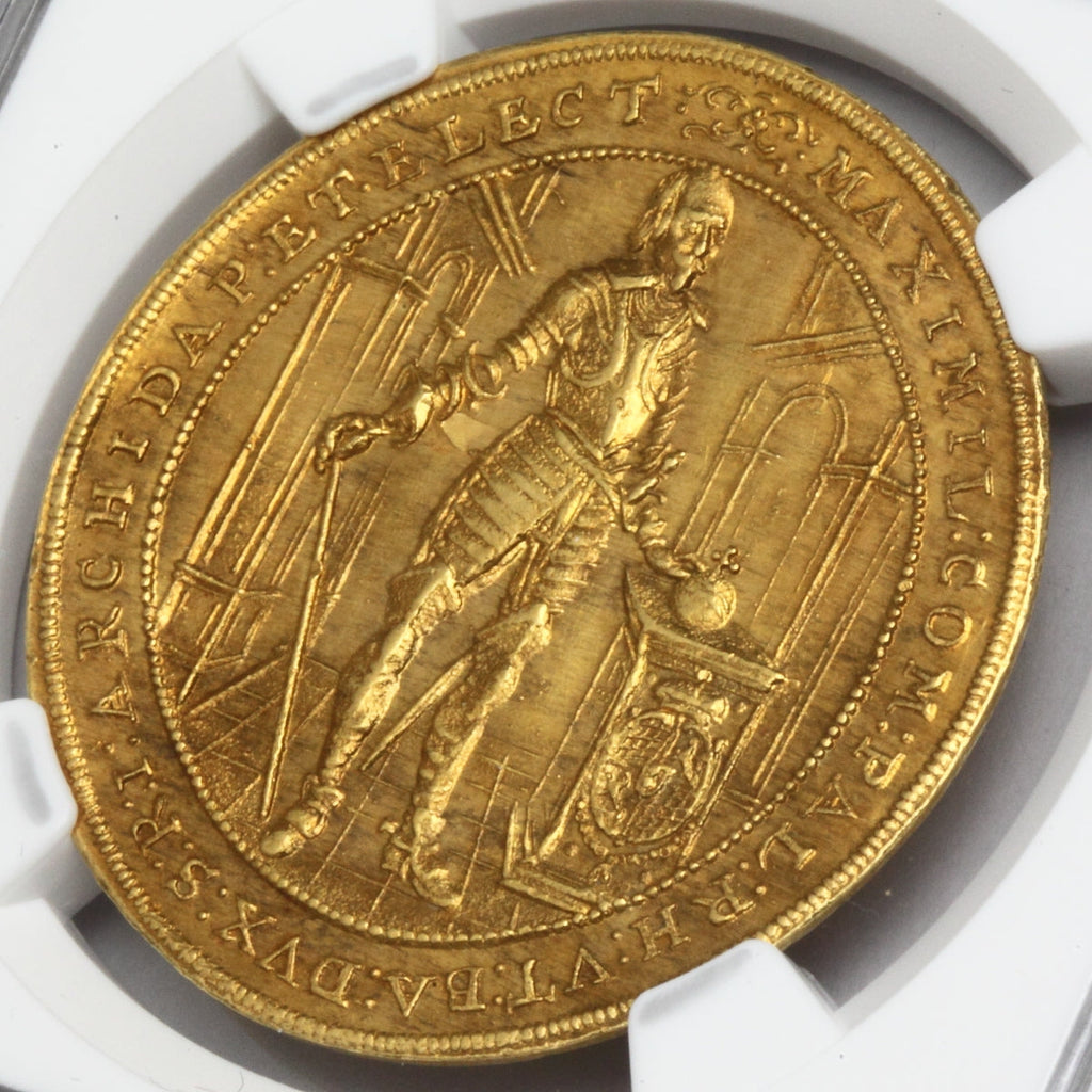 販売実績-ドイツ 1640年 バイエルン マキシミリアン1世 5ダカット金貨 MS64(NGC)-UNIVERSAL COIN