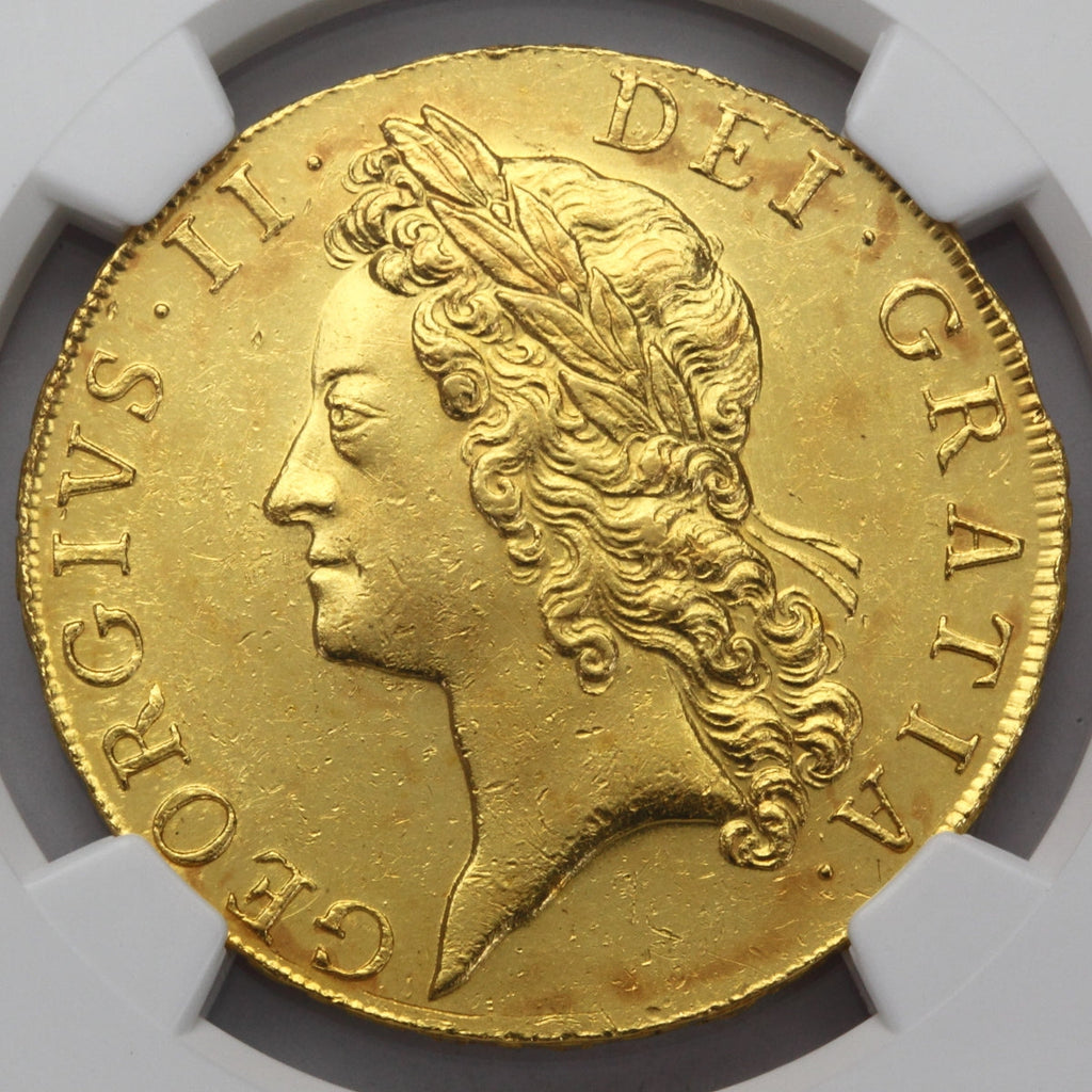 販売実績-イギリス 1741年 ジョージⅡ世 5ギニー金貨 AU58(NGC)-UNIVERSAL COIN