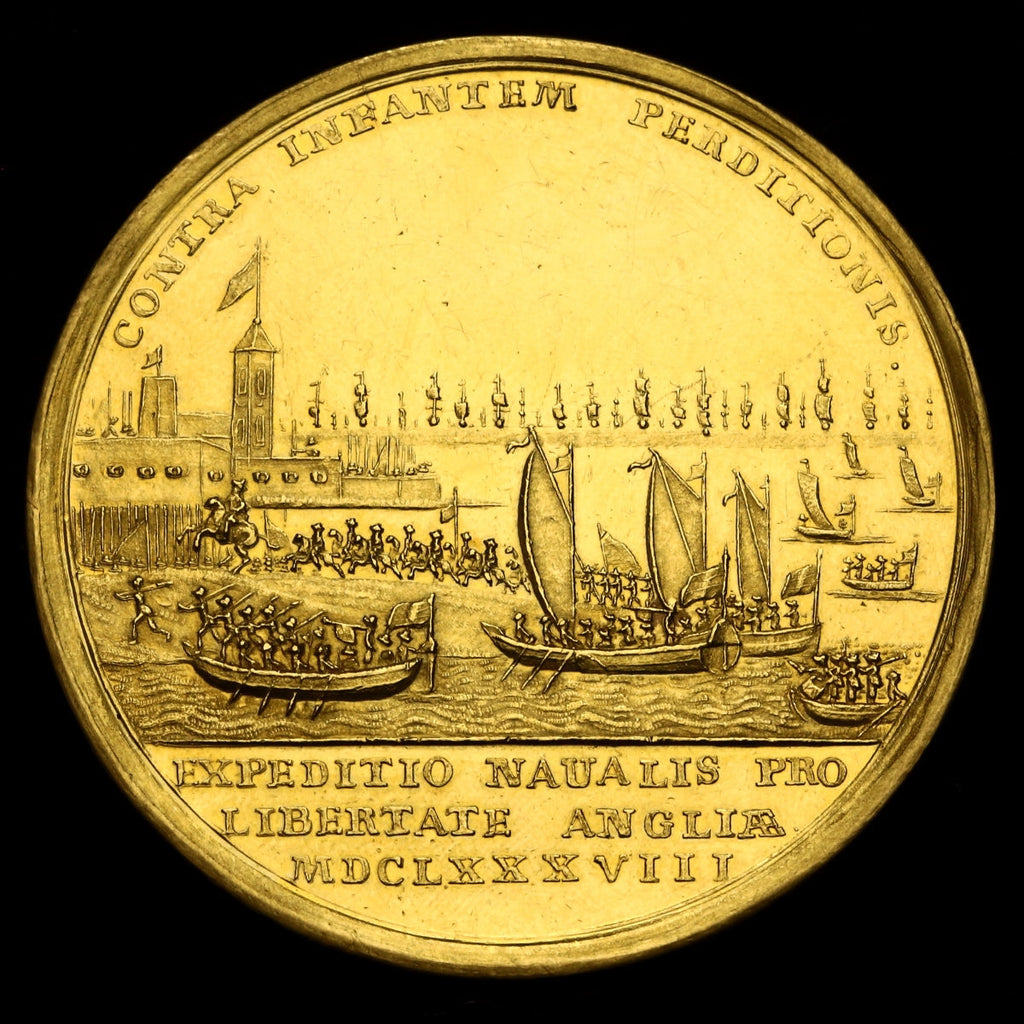 販売実績-イギリス 1688年 ウィリアム3世 イギリス上陸記念 金メダル(未鑑定)-UNIVERSAL COIN