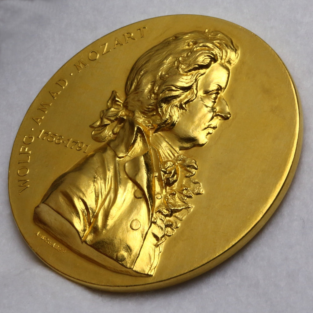 販売実績-オーストリア 1896年 アマデウス・モーツァルト追悼記念碑建立記念 金メダル(未鑑定)-UNIVERSAL COIN