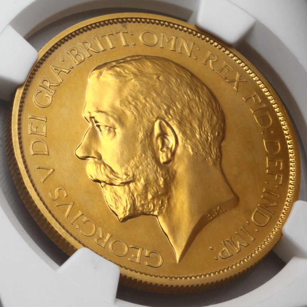 販売実績-イギリス 1911年 ジョージ5世 5ポンド金貨 PF67(NGC)-UNIVERSAL COIN