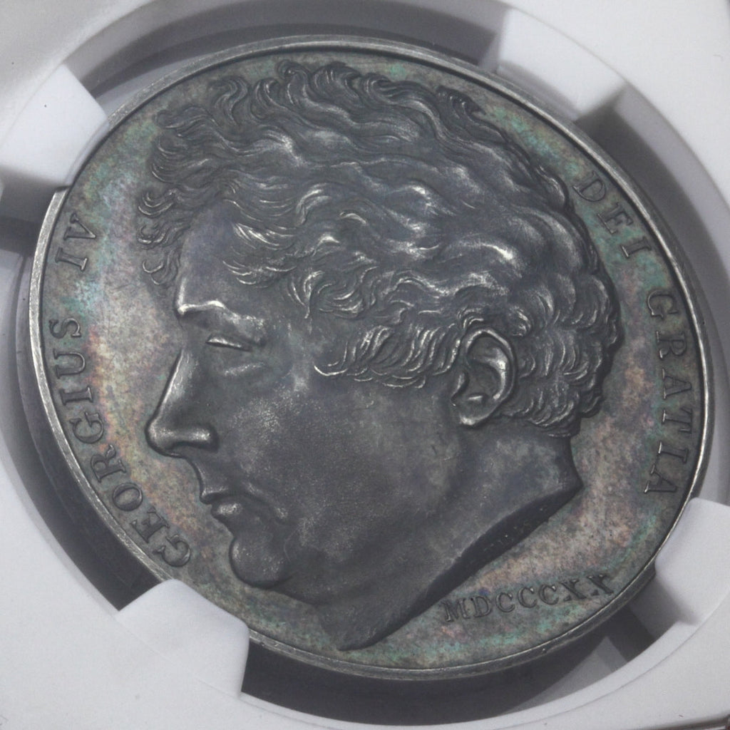 販売実績-英国 1820年 ジョージ4世 ラージヘッド 試鋳貨 クラウン銀貨 PF63(NGC)-UNIVERSAL COIN