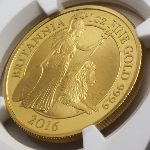 販売実績-イギリス 2016年 ブリタニア 100ポンド金貨 PF70UCAM(5枚セット):4397067-019-UNIVERSAL COIN