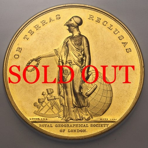 販売実績-イギリス 1910年 王立地理学会 ジョージ5世 歴史的メダル AU58(NGC)-UNIVERSAL COIN