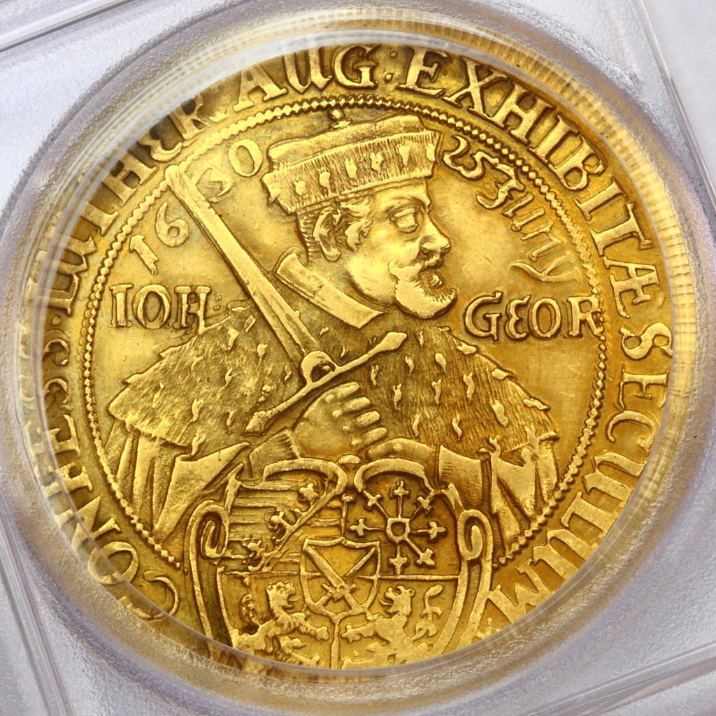 販売実績-ドイツ 1630年 ザクセン 10ダカット金貨 AU Details(Filed Rims) (PCGS)-UNIVERSAL COIN