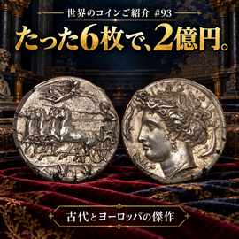 世界のコインご紹介#93:「たった6枚で、2億円。」――世界が奪い合った古代とヨーロッパの傑作
