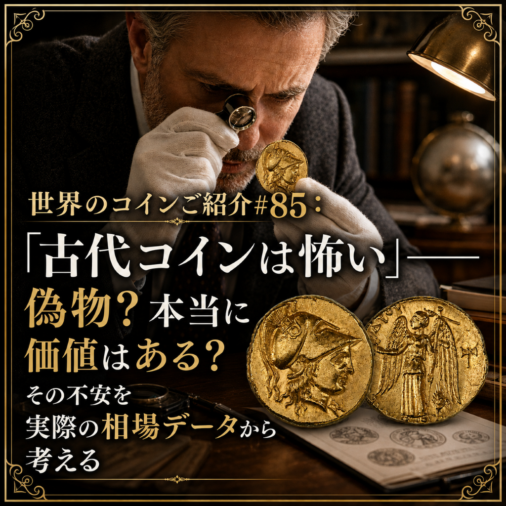 世界のコインご紹介#85:「古代コインは怖い」――偽物?本当に価値はある?その不安を実際の相場データから考える