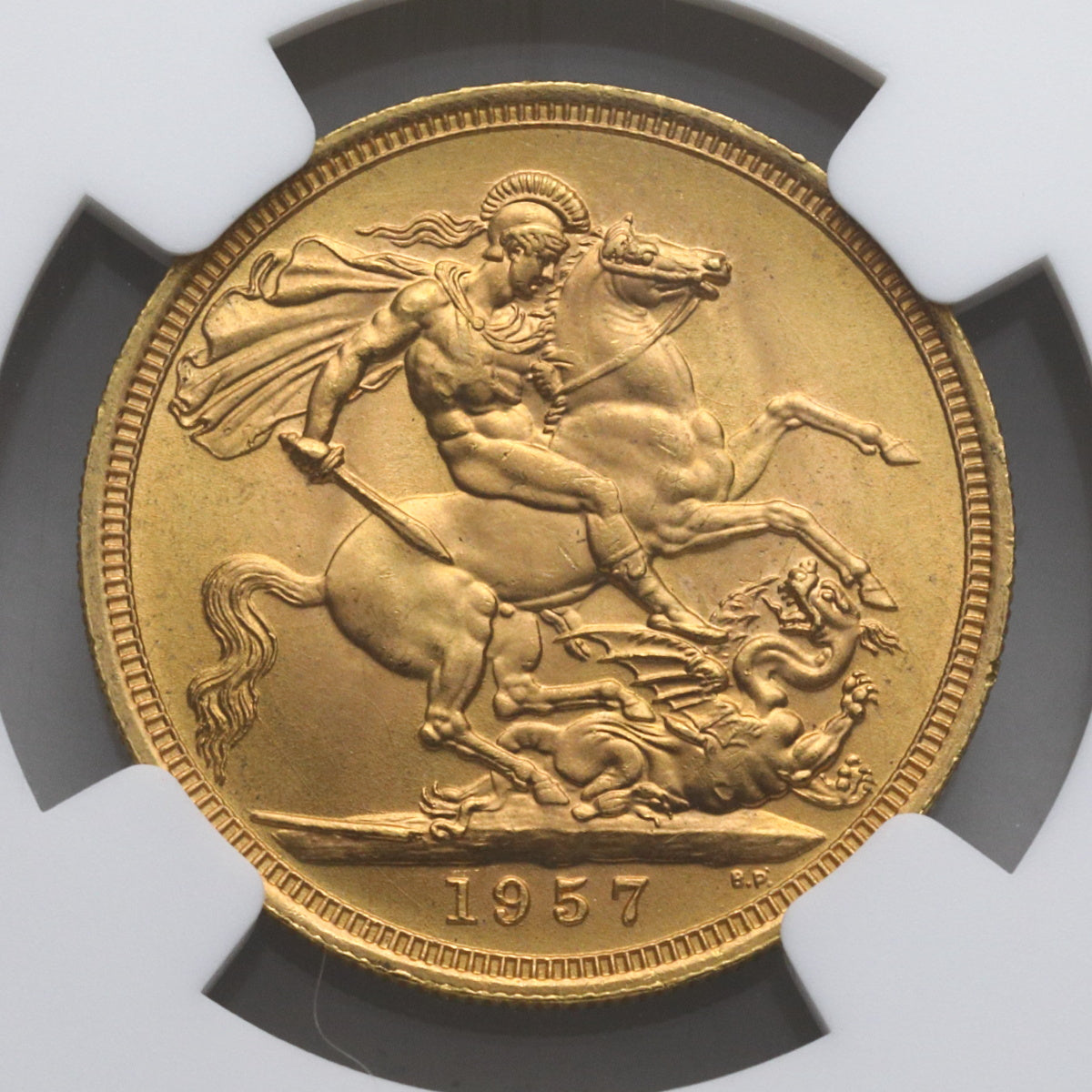 1957年 エリザベス女王 金貨 1957年　エリザベス2世