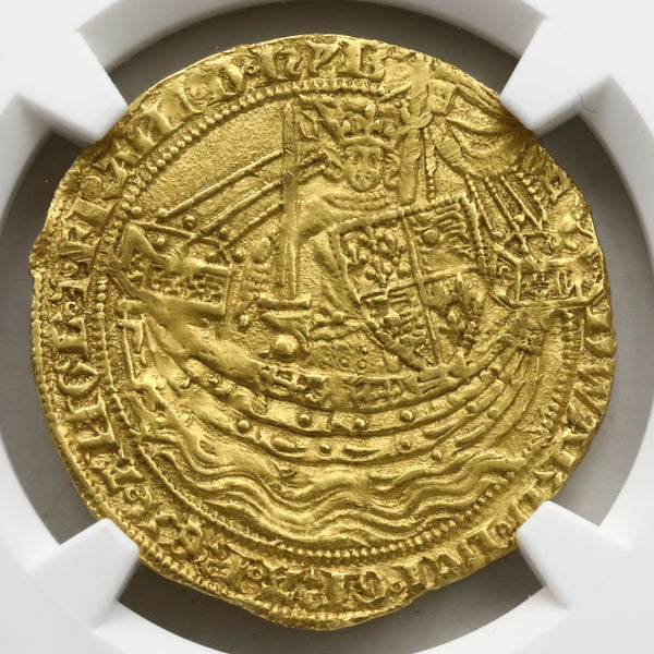 イギリス 1352-53年 エドワード3世 ノーブル金貨 MS62 : 2124432-001