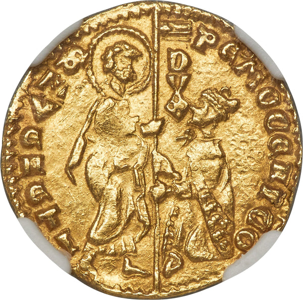 イタリア 1474-76年 最も高貴なる共和国ヴェネツィア ピエトロ・モチェニーゴ ダカット金貨 MS63:4495790-002
