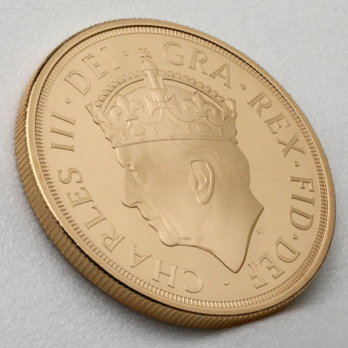 イギリス 2023年 チャールズ3世 聖ジョージと竜退治 5ポンド金貨 5枚セット 裸