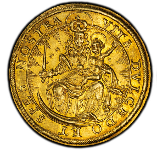 ドイツ 1618年 マキシミリアン1世/聖母子像 2ダカット金貨 MS61:54807096