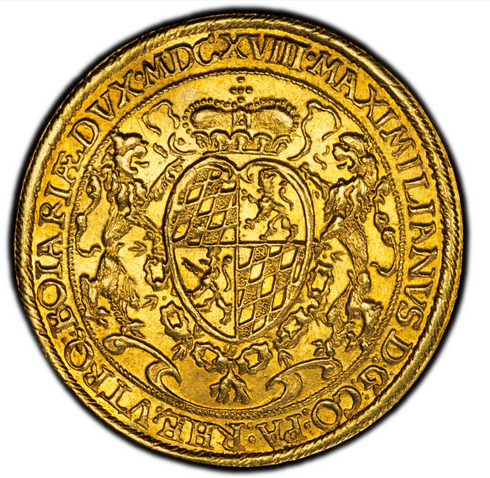 ドイツ 1618年 マキシミリアン1世/聖母子像 2ダカット金貨 MS61:54807096