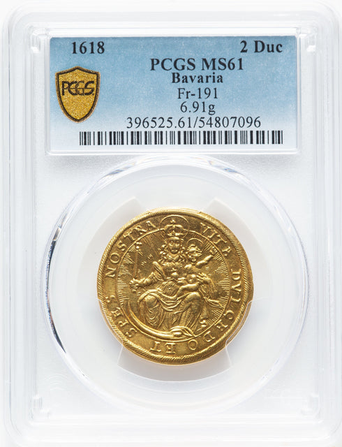ドイツ 1618年 マキシミリアン1世/聖母子像 2ダカット金貨 MS61:54807096