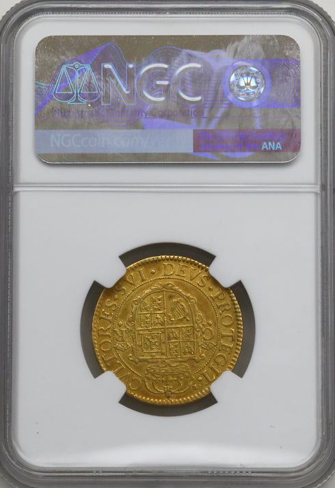 イギリス 1631-32年 チャールズ1世 2クラウン金貨 AU55 : 2124443-010