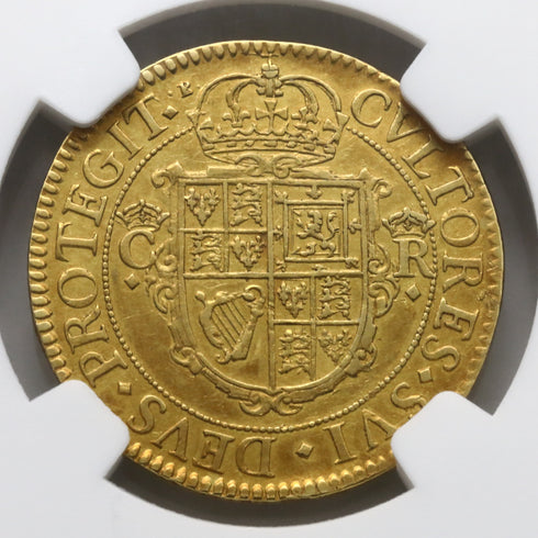 イギリス 1631-32年 チャールズ1世 2クラウン金貨 AU55 : 2124443-010