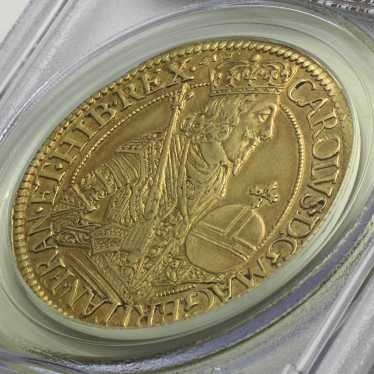 スコットランド 1637-42年 チャールズ1世 ユナイト金貨 AU50：40019244