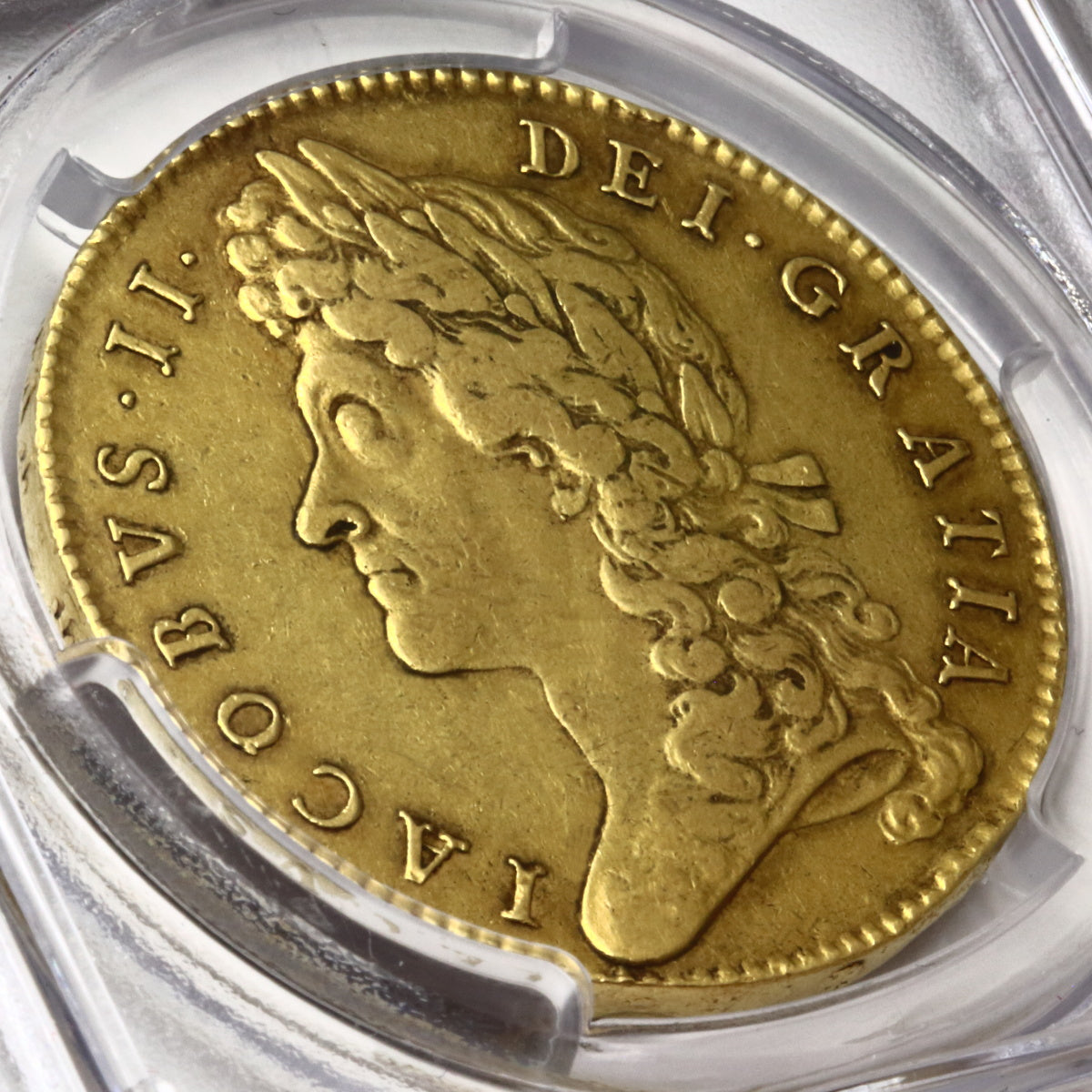イギリス 1687年 ジェームズ2世 5ギニー金貨 XF45：80062535