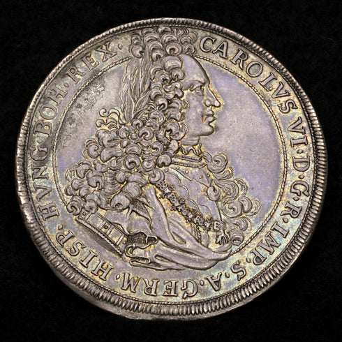 オーストリア 1712年 カール6世 ターラー銀貨 裸