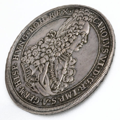オーストリア 1712年 カール6世 ターラー銀貨 裸