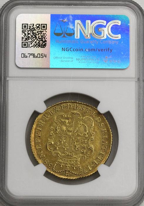 イギリス 1738年 ジョージ2世 2ギニー金貨 AU50:8238668-001