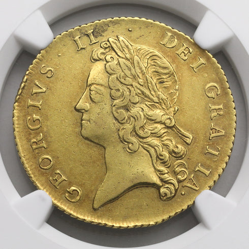 イギリス 1738年 ジョージ2世 2ギニー金貨 AU50:8238668-001