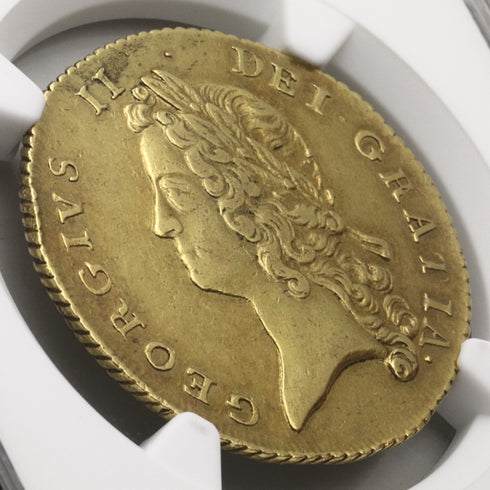 イギリス 1738年 ジョージ2世 2ギニー金貨 AU50:8238668-001