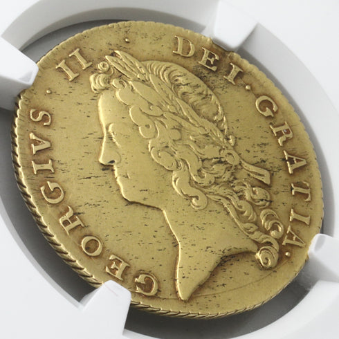 イギリス 1738年 ジョージ2世 2ギニー金貨 XF45:6342574-001