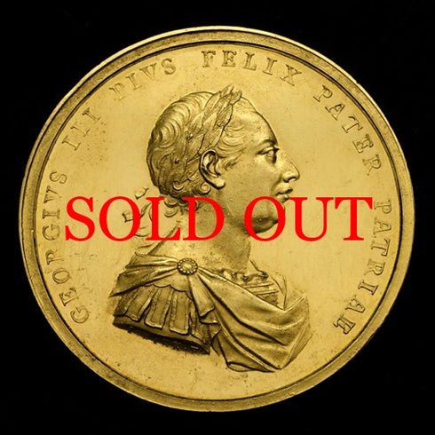 イギリス 1768年 ジョージ3世 ケンブリッジ大学学長賞 金メダル 裸