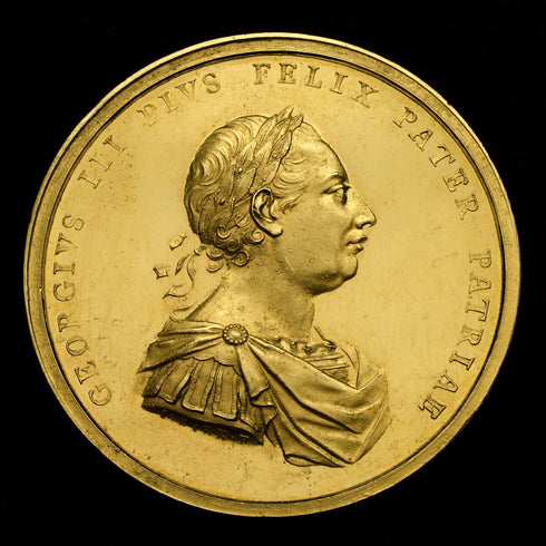 イギリス 1768年 ジョージ3世 ケンブリッジ大学学長賞 金メダル 裸