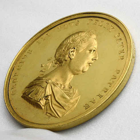 イギリス 1768年 ジョージ3世 ケンブリッジ大学学長賞 金メダル 裸