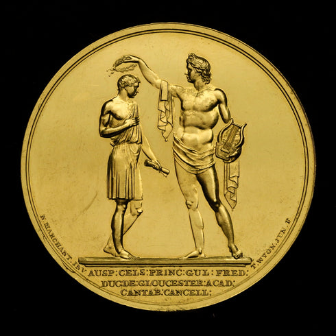 イギリス 1768年 ジョージ3世 ケンブリッジ大学学長賞 金メダル 裸