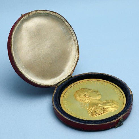 イギリス 1768年 ジョージ3世 ケンブリッジ大学学長賞 金メダル 裸