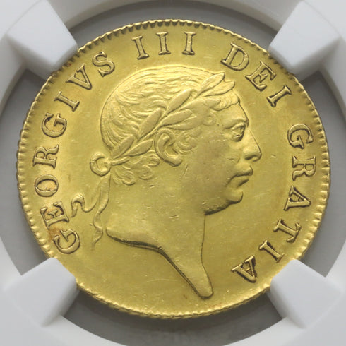 イギリス 1813年 ジョージ3世 ミリタリーギニー金貨 AU58:6768970-009-UNIVERSAL COIN