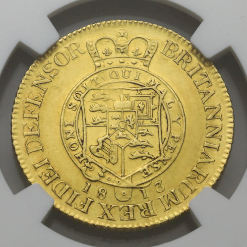イギリス 1813年 ジョージ3世 ミリタリーギニー金貨 AU58:6768970-009-UNIVERSAL COIN