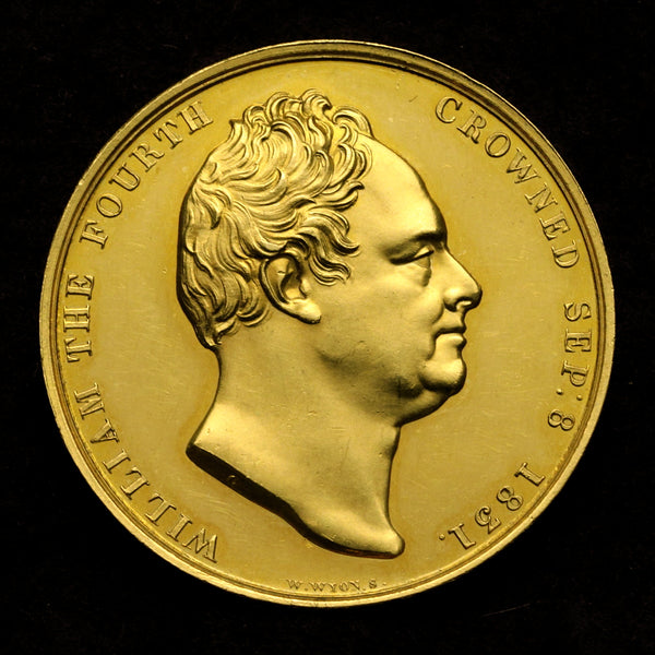 イギリス 1831年 ウィリアム4世 戴冠記念 金メダル 裸