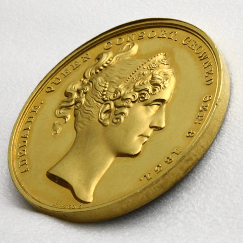 イギリス 1831年 ウィリアム4世 戴冠記念 金メダル 裸