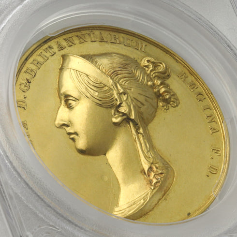 イギリス 1838年 ヴィクトリア女王 戴冠記念 金メダル SP61:50931664