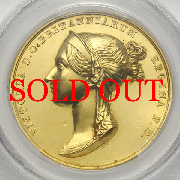 イギリス 1838年 ヴィクトリア女王 戴冠記念 金メダル SP61:50931664
