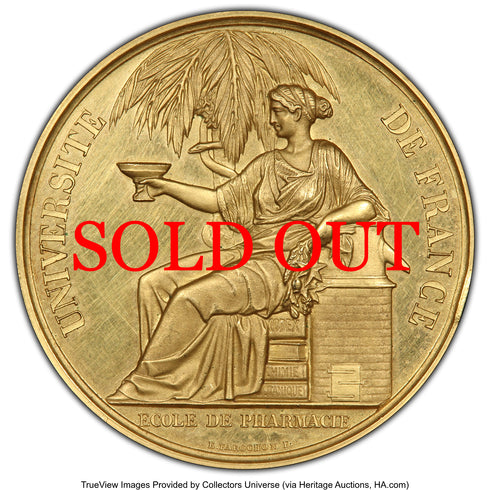 フランス 1852年 モンペリエ大学薬学部 金メダル SP62:48722327