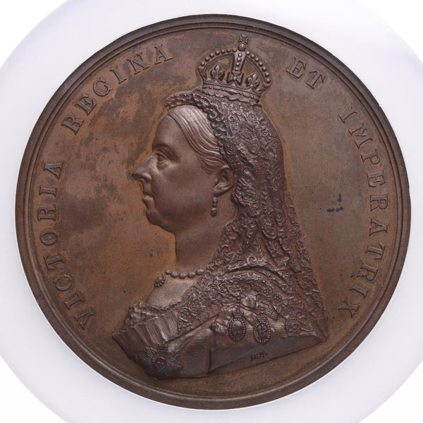 イギリス 1887年 ヴィクトリア女王 即位50周年記念 銅メダル MS62BN:6769678-001-UNIVERSAL COIN