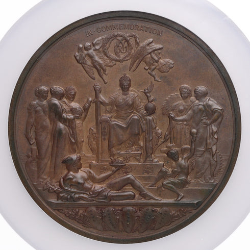イギリス 1887年 ヴィクトリア女王 即位50周年記念 銅メダル MS62BN:6769678-001-UNIVERSAL COIN