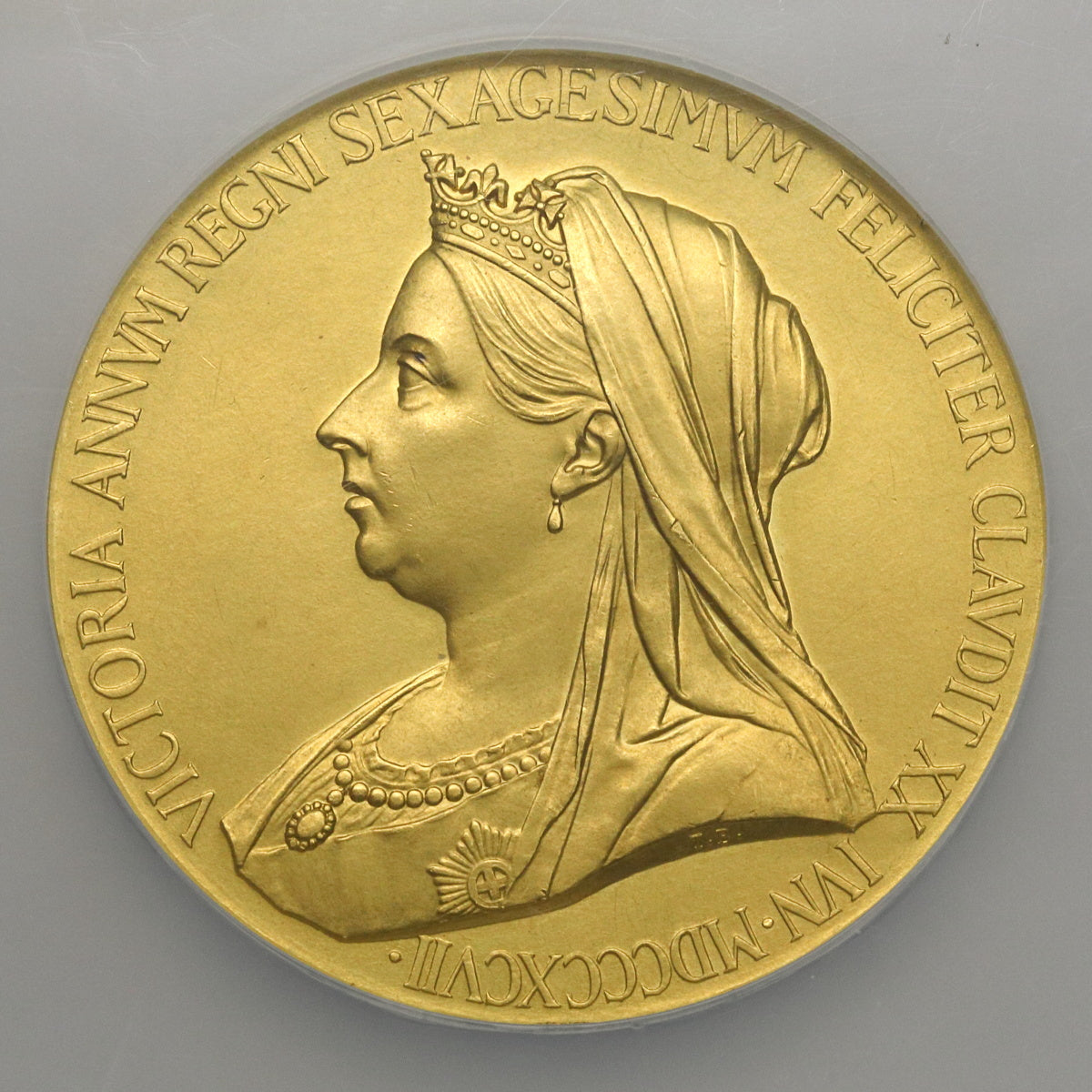 イギリス 1897年 ヴィクトリア女王 即位60周年記念 金メダル