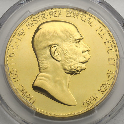オーストリア 1908年 雲上の女神 100コロナ金貨 PF63CAM:81345007