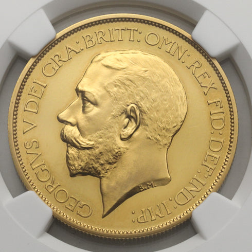 イギリス 1911年 ジョージ5世 5ポンド金貨 PF65CAM:4789750-004