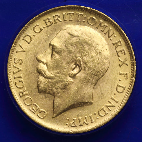 イギリス 1910-1936年 ジョージ5世 ソブリン金貨 5枚セット 裸:未鑑定