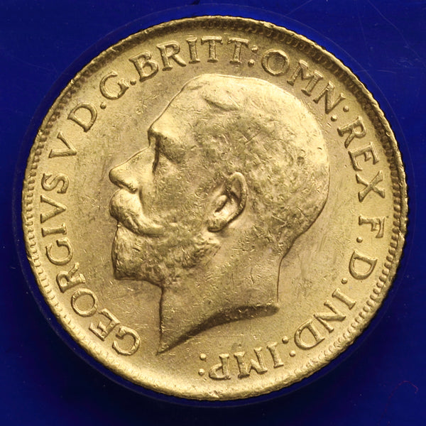 イギリス 1910-1936年 ジョージ5世 ソブリン金貨 5枚セット 裸:未鑑定