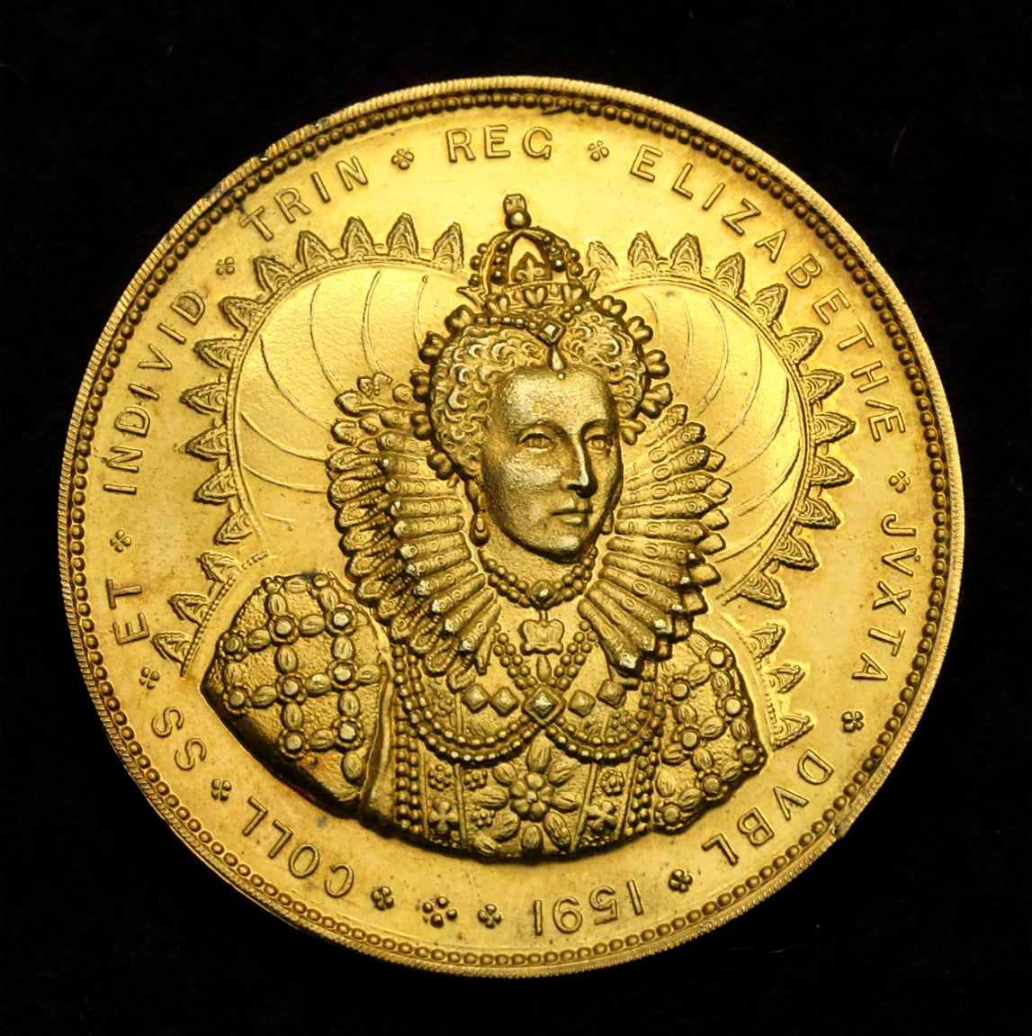 イギリス 1922年 エリザベス1世 ダブリン大学 トリニティ・カレッジ 金メダル 裸 ｜アンティークコイン・モダンコイン- UNIVERSAL  COIN