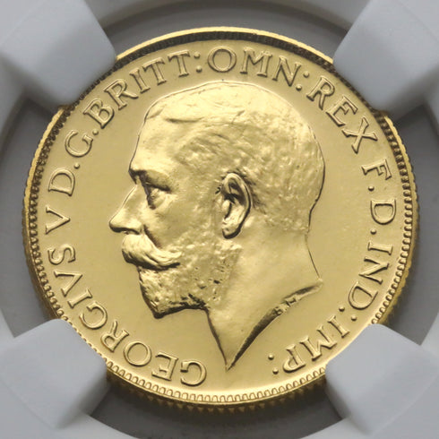 南アフリカ 1923年A ジョージ5世 ソブリン金貨 10枚セット PF64:6381307-003