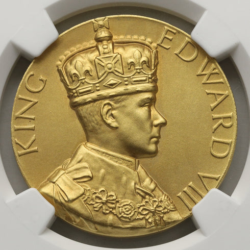 イギリス 1936年 エドワード8世 退位記念 金メダル MS66:3892955-005